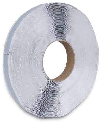 SILISTO Butylband Dichtungsband selbstklebend 15mm x 25m Rolle - Butylrundschnur wetterfest Butylschnur beidseitig klebend Farbe grau - Butyl Dichtband Abdichtungsband Dichtschnur