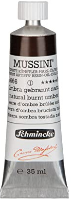 Schmincke MUSSINI® - feinste Künstler-Harz-Ölfarben, Umbra gebrannt natur - 35 ml