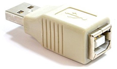 USB 2,0 Adaptateur USB A Mâle Fiche vers B Femelle Femelle Gris