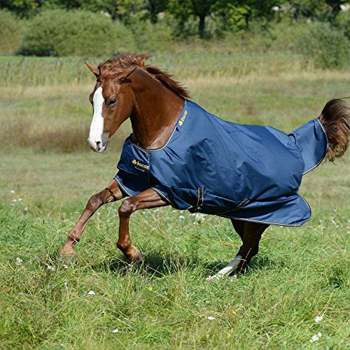 Bucas Irish Turnout Light 50g Classic - navy/gold, Groesse:130