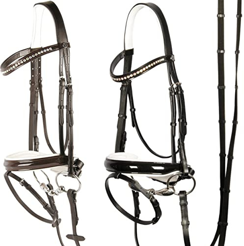 Harry's Horse Hoofdstel Chique, Farbe:schwarz, Größe:cob