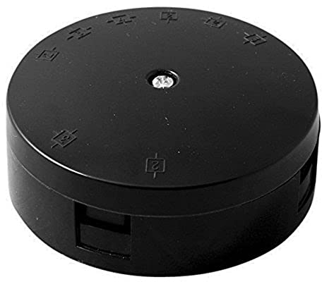 Merriway BH03024 Junction Box with 3-Terminal, 20 Amp - Black