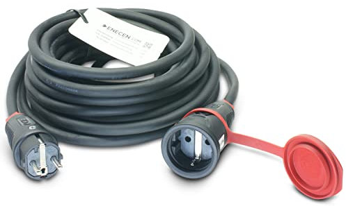 ENECEN 1022240 Verlängerungskabel 230V/16A IP44 Gummi H07RN-F 3x2,5 mm² mit Vollgummi ST/KU BD 40m