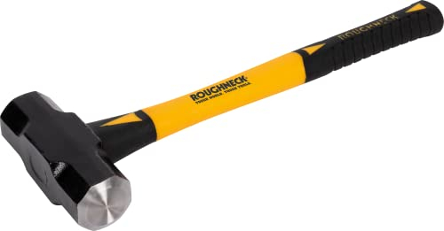 Roughneck ROU65622 Mini Sledge Hammer Fibreglass Handle for Shock Absorbing Grip 3 Lb/ 1.4 kg