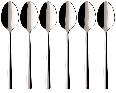 Villeroy & Boch 6-teiliges Piemont Espresso/Mokkalöffel-Set aus Edelstahl