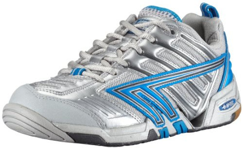 Hi Tec - Zapatillas de Squash para Mujer, Color Plateado, Talla 37.5