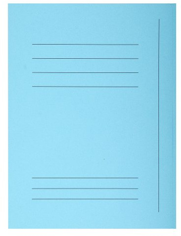 Exacompta 235006E 50er Pack Einschlagmappen SUPER. Aus Manila-Karton mit 3 Innenklappen für DIN A4 Pastellfarbe hellblau Juris-Mappe Sammelmappe Dokumentenmappe Aufbewahrungsmappe