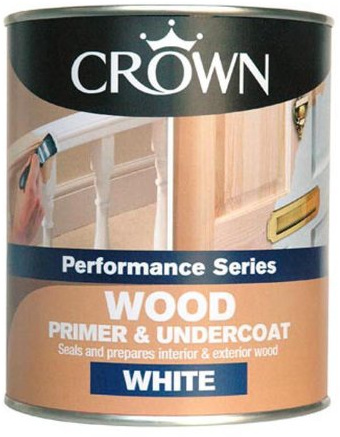 Crown Retail Quick Dry Wood Primer White 2.5 L