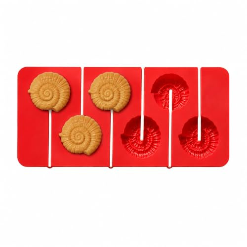 PREMIER Housewares 0805241 Set 6 Stampi per Dolci, a Forma di Fiore, in Silicone, Rosso