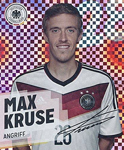 Carte pailletée REWE DFB Coupe du monde 2014 Max Kruse n° 28/34