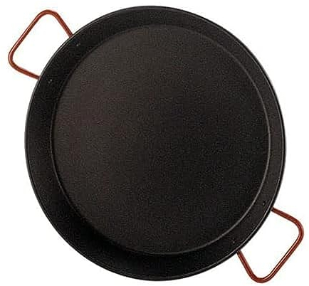 Garcima Paellera Valenciana Antiadherente para 14 Personas 50 cm, Acciaio, Nero, 6 unità