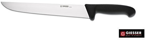 Giesser Couteaux Couteau abattage 21 cm Longueur de lames, noir Poignée, largeur Formulaire Couteau professionnel