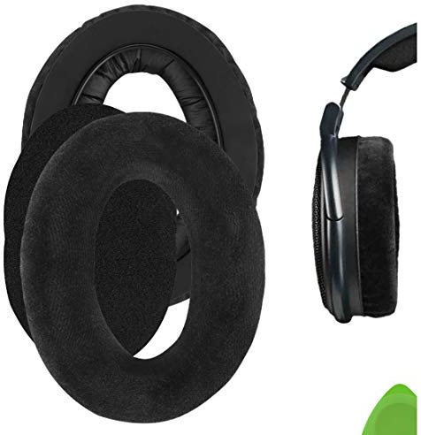 Geekria Replacement Velvet Earpad for HD545, HD565, HD580, HD600, HD650 Headphone Velvet Ear Pad/EarCushion/EarCups/EarCover/Earpads Repair Parts
