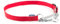 Ancol Heritage Nylon and Chain Check Dog Collar - Red Durable Training Accessory for Puppies and Dogs - 55-75cm Size 7-10