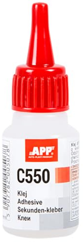 APP C550 Sekundenkleber extra stark | Superkleber | Super Glue | Ideal zum Verbinden von Gummi und Kunststoffen | Hohe Viskosität | 20g