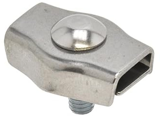VOSS.farming 5X Weidezaun Verbinder Simplex für Weidezaunseil, 6mm NIRO-Edelstahl