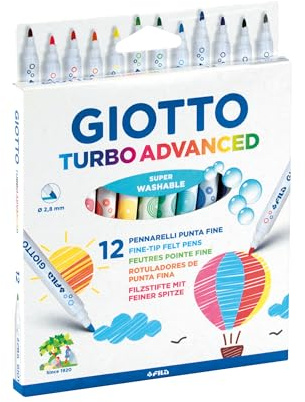 GIOTTO TURBO ADVANCED Ast. 12 pennarelli