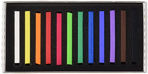 12er Set KOH-I-NOOR Gioconda Soft 7x7x75mm eckig Pastelle/Pastellkreiden/Zeichenkreiden