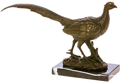 Brons fasanpatridge bronsskulptur bronsfigur skulpturfigur antik stil