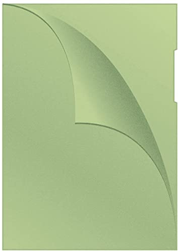 Q-Connect KF00309 Sichthülle, A4, 100 Stück genarbt grün