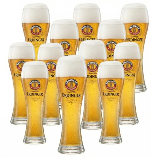 ERDINGER Öl glas veteöl 12 st. med 0,5 liter vardera