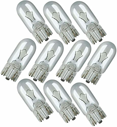 10 KFZ-Standlichter / Innenlichter / Nummerntafelbeleuchtungen ohne Kappe mit 12V, 5W, von Auto Bulbs - 501
