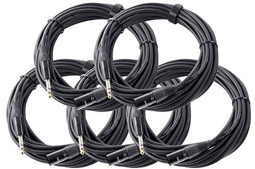 Pronomic Stage JXM-10 Stereoklinke/XLR 10m 5x Set