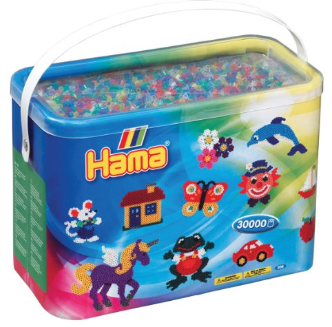 Hama – Freizeit Kreative – Barrel 30000 Perlen Bügeleisen – Größe Midi
