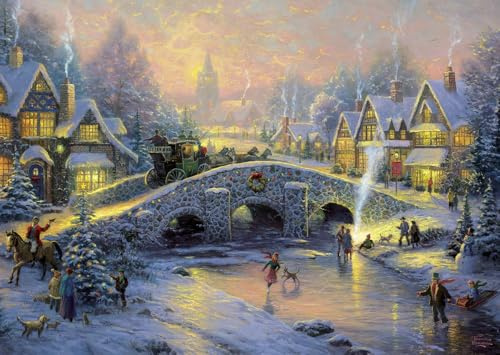 Schmidt Spiele Thomas Kinkade: Spirit of Christmas (1000 Teile), Puzzle, ab 12 Jahren