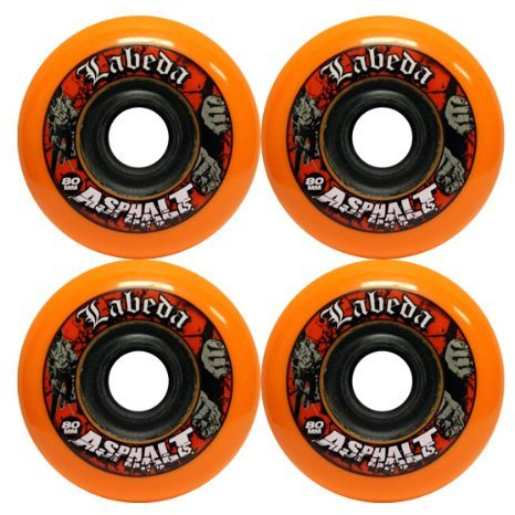LABEDA Wheels - Pattini in linea da hockey su ghiaccio, 80 mm
