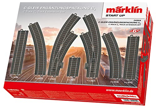 Märklin Start up 24904 - C-Gleis-Ergänzungspackung C4, Modeleisenbahn Spur H0, Nocolor