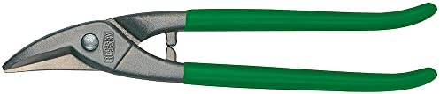 BESSEY Erdi Lochschere D107-300 | 300 mm | 47 mm rechtsschneidend | Präzise Lochschere für kurze Gerad- und Figurenschnitte, mit PVC-getauchten Griffen für sicheren Halt
