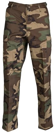 Mil-Tec Us Ranger - Tubo Flessibile Tipo Bdu, Abbigliamento Pantaloni Treccia Uomo, Woodland, XL