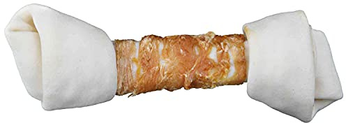 TRIXIE Hundeleckerli Denta Fun Knot mit Huhn, zur Zahnpflege – 220 g, 25 cm | Zahnpflege-Kauartikel mit strukturierter Oberfläche – schmackhafte Belohnung fürs Training, ideal für zwischendurch