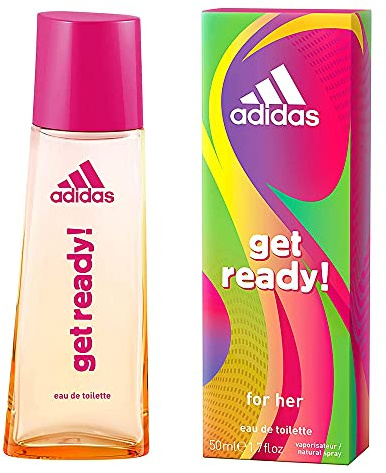adidas Get Ready! Eau de Toilette – Fruchtig-blumiges Damen Parfüm mit tropischem Duft – Verleiht eine sportliche, feminine Aura – 1 x 50 ml