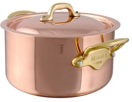 Mauviel1830 - M'Heritage 150b 672212 - Bassine à Ragoût avec Couvercle - 12 cm