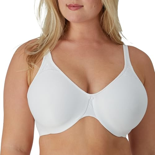 Bali womens Passion For Comfort Minimizer Underwire Bra, WHITE, 40D