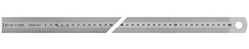 Vogel Germany Stahlmaßstab (Typ A, Messlänge 1000 mm, Querschnitt 30 mm x 1,0 mm, rostfreier Federbandstahl, Ablesung links nach rechts) 1018010100