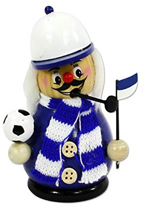 R�uchermann als Fussballer mit blau/weissem Outfit, ca. 12 cm
