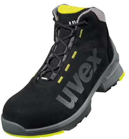 Uvex 1 Arbeitsstiefel - S2-Sicherheitsstiefel S1 SRC ESD - Lime-Schwarz, Größe:46