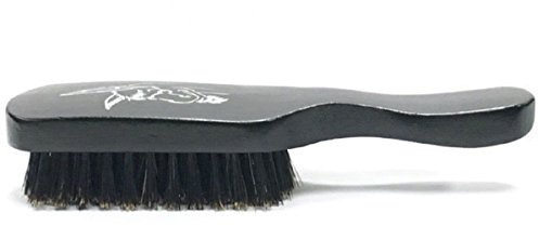 Badass Beard Care 100% Boars Hair Hardwood Frame Black Series Beard Brush For Men with Handle