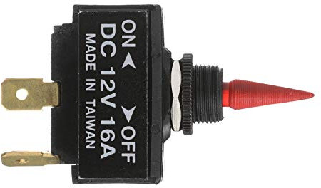 Seachoice Interruttore di Leva Illuminato On/off, Nero, 0