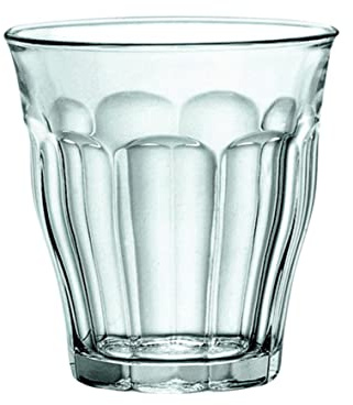 Duralex 1026AB06D0111 Picardie Six Trinkglas, Wasserglas, Saftglas, 200ml, Glas, transparent, 6 Stück