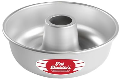 Fat Daddio's RMP-7 Anodized Aluminum Ring Mold Pan, 7 x 2 3/8 Inch, Silver