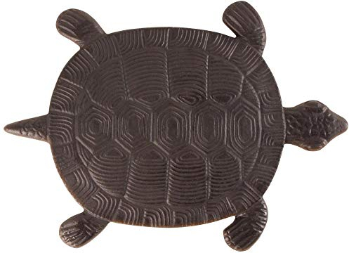 2 Stück Esschert Design Gehwegplatten, Gartenplatten, Trittplatten, Terrassenplatten Motiv Schildkröte, ca. 32 cm x 23 cm x 1,8 cm