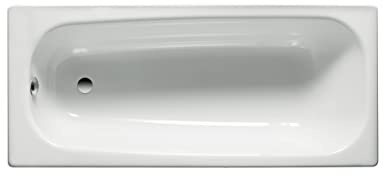 Roca,Contesa,Bañera de acero rectangular,Blanco,1200mm x 700mm x 415mm,A212106001