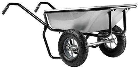 Brouette Haemmerlin Pro Select Expert Twin 160 L Galvanisée 2 roues gonflées -306225701