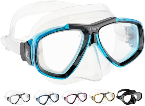 Cressi Focus - Schnorchelmaske, Einstellbar Schnorchelset Erwachsene, Taucherbrille Kinder und Taucherbrille Erwachsene Kompatibel mit Korrektionsgläsern –1.00 > –8.00 und 0.5 Wasserabweisende