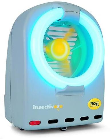 Moel Insectivoro 363 Insektenventilator/Insektenfalle Sterilizer, Wirkungsbereich 180 m², silber, 25 x 22 x 34 cm
