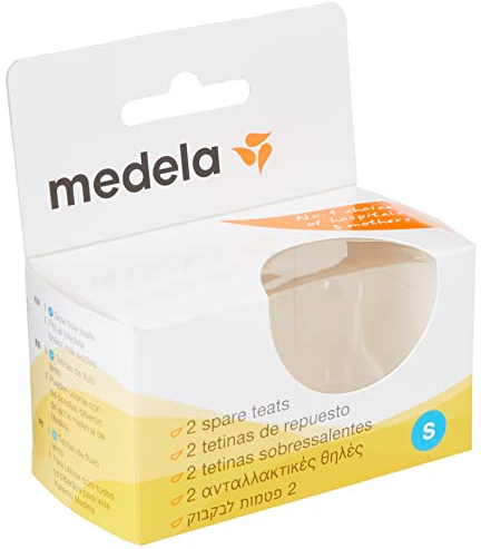 Medela Slow Flow Breast Milk Bottle Teats - Pack of 2 BPA- Spare Teats Made for Use with Medela Baby Bottles
